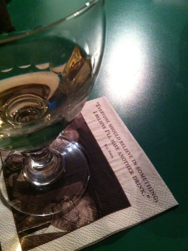 I believe I'll have another drink. In August.